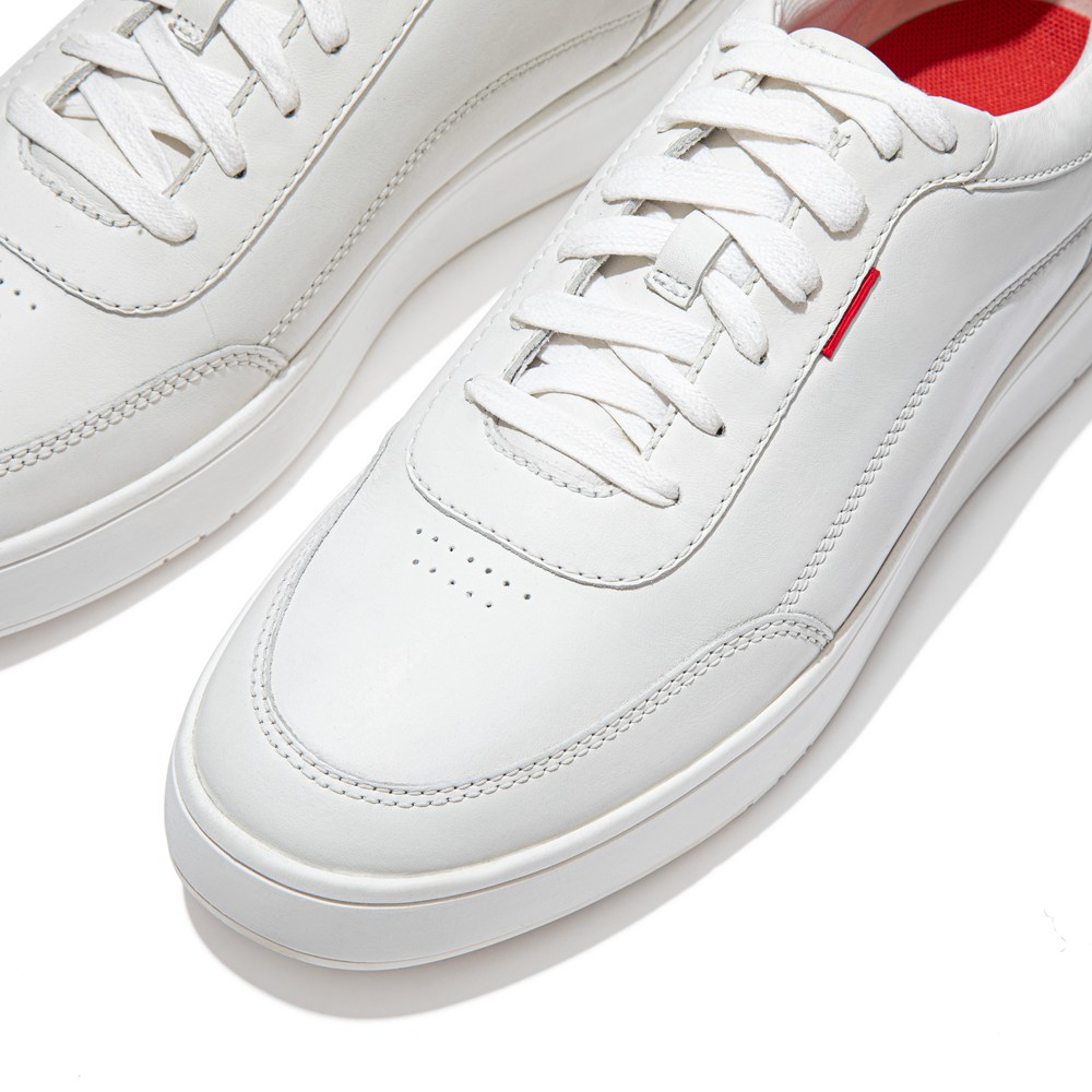 Fitflop Mens Sneakers - Rally X Leather - White - 620-LPBVHR